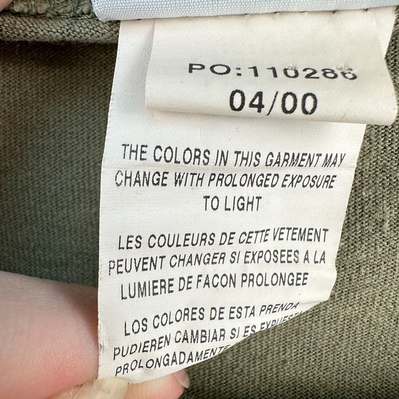 Vintage Tommy Hilfiger 85 Cropped Tshirt Mens XXL Green Gray Cotton Lion Tee Y2K - Picture 7 of 8